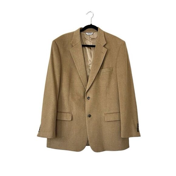 Joseph & Feiss Other - JOSEPH FEISS Mens Camel Hair Blazer Suit Size 46L Sport Coat Casual Jacket